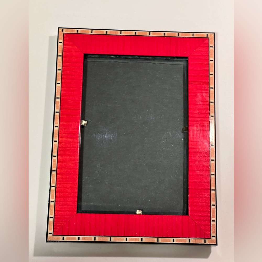 ❤️Addison Ross Art Deco Luxury Red Lacquer Picture Frame 4x6 | Made in England - Picture 6 of 6